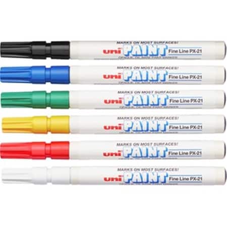 Vertex Unipaint Fine Line Markers, 6PK VE3743485